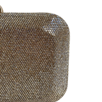 Bolsa Festa Clutch Pedraria Strass Dourada - ReUse