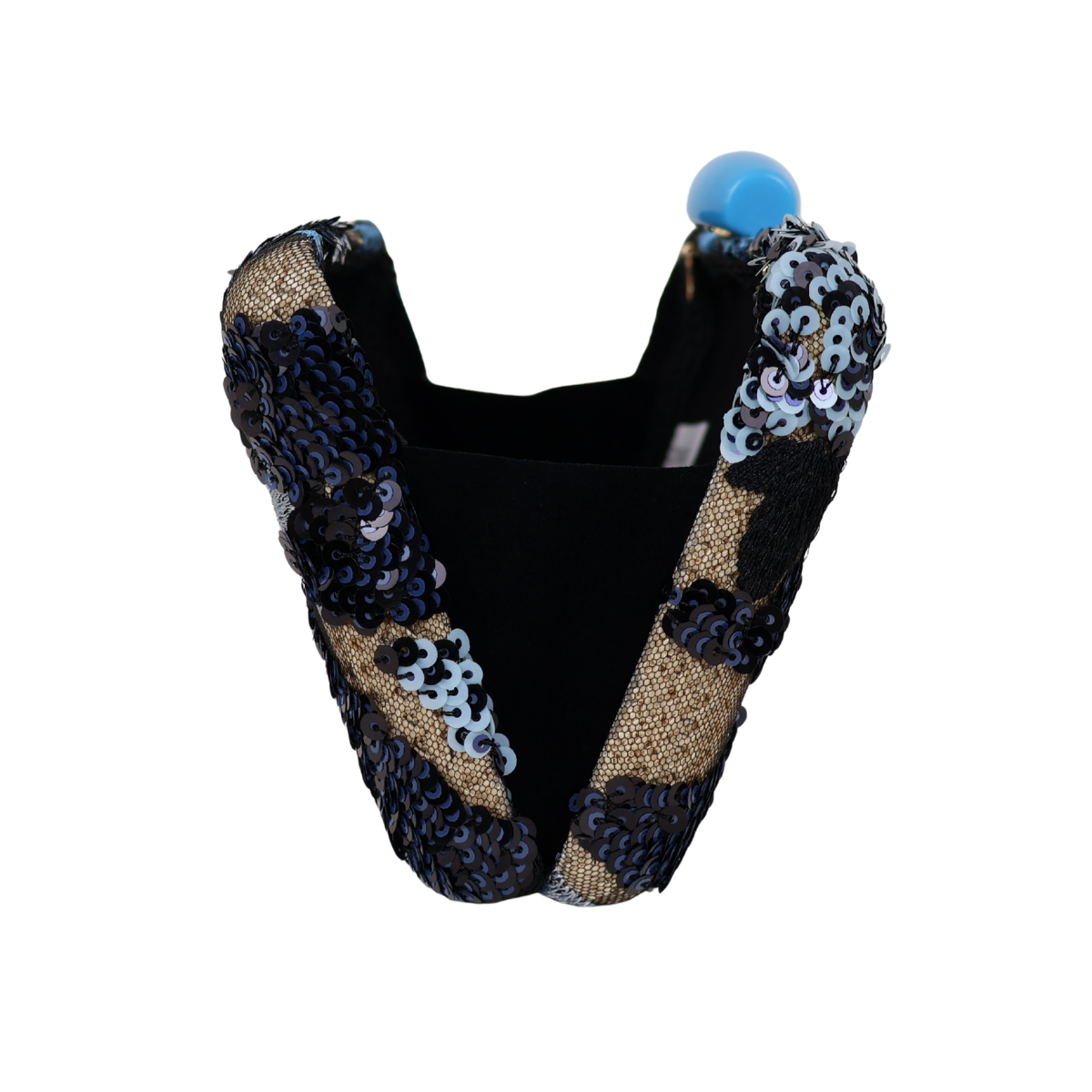 Bolsa Clutch Festa Bordada Flores Azul
