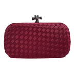 Clutch Tressê Cetim Inspired Pequena Marsala