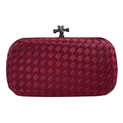 Clutch Tressê Cetim Inspired Pequena Marsala