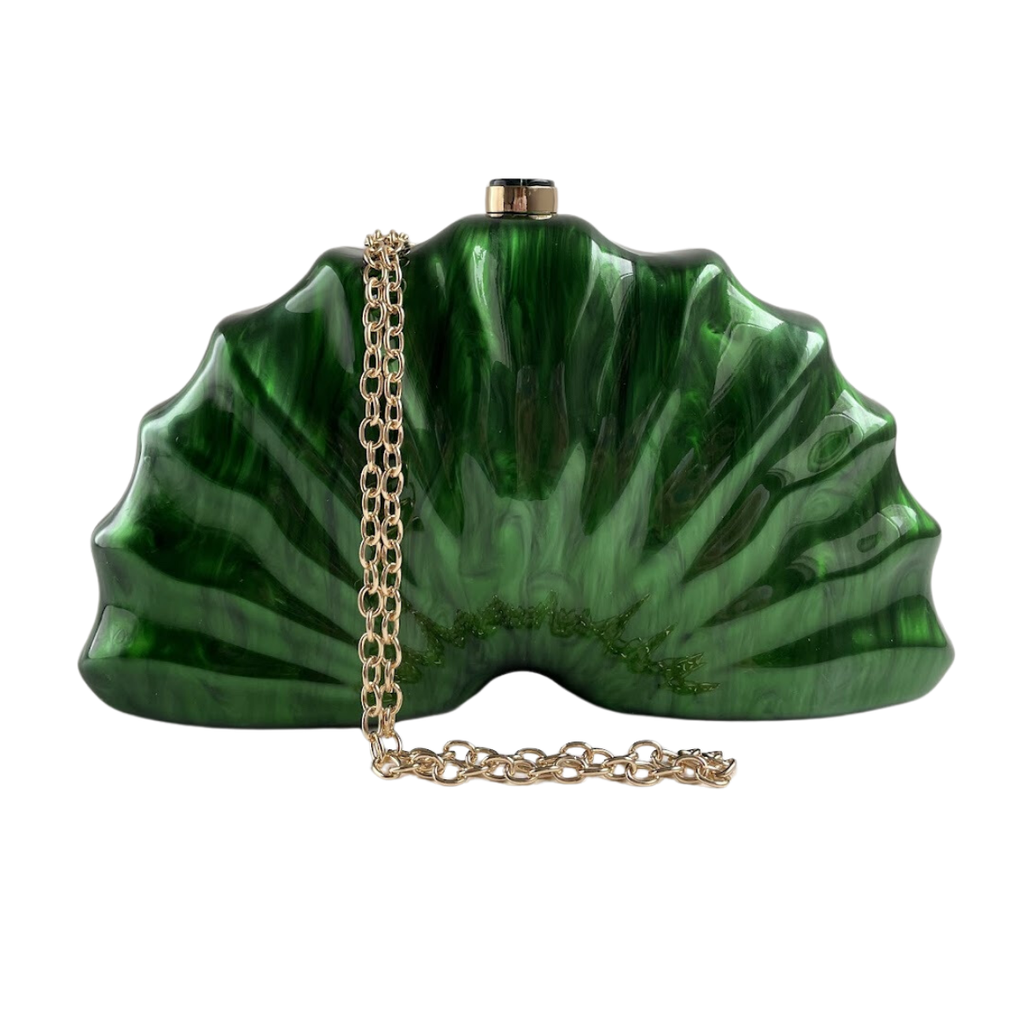 Bolsa Clutch Festa Acrílico Verde