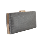 Bolsa Festa Clutch Brilho Prata com Dourado