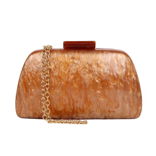 Bolsa Clutch Festa Acrílico Terracota