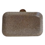 Bolsa Festa Clutch Pedraria Strass Dourada - ReUse