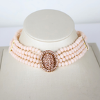 Colar Choker Gargantilha Rosê Champagne