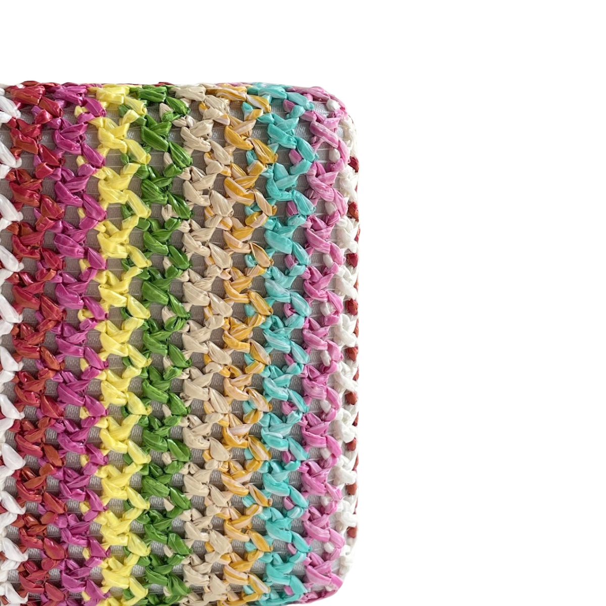 Bolsa de Festa Clutch Palha Colorida