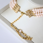 Colar Choker Gargantilha Rosê Champagne