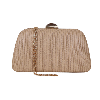Bolsa de Festa Clutch Bege