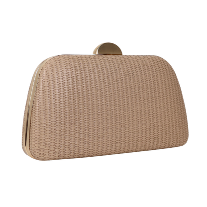 Bolsa de Festa Clutch Bege