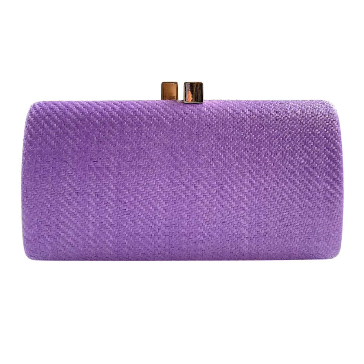 Bolsa de Festa Clutch Palha Lilás
