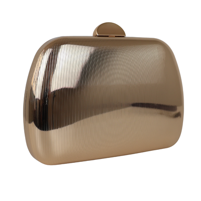 Bolsa de Festa Clutch Metalizada Dourada