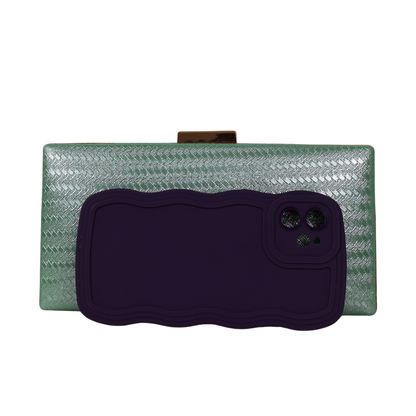 Bolsa de Festa Clutch Verde