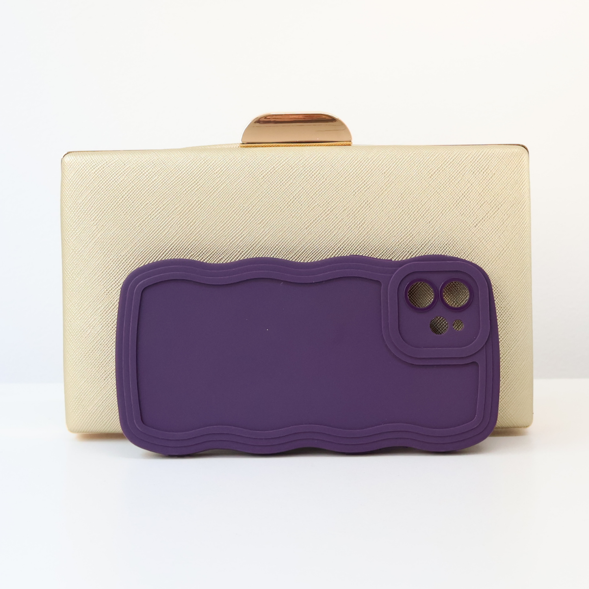 Bolsa Clutch Festa Dourada