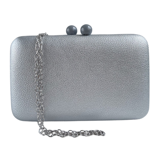 Bolsa Clutch Festa Vinil Prata