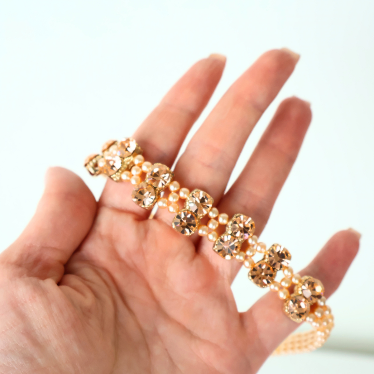 Colar Choker Gargantilha Champagne