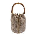 Bolsa Festa Clutch Pouch Pedraria Bege - ReUse