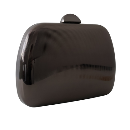 Bolsa de Festa Clutch Metalizada Grafite
