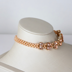 Colar Choker Gargantilha Champagne
