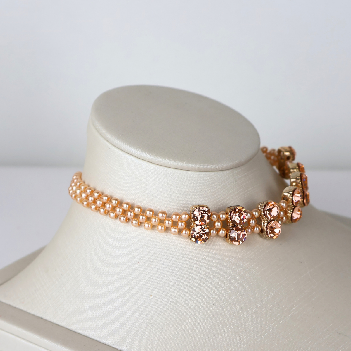 Colar Choker Gargantilha Champagne
