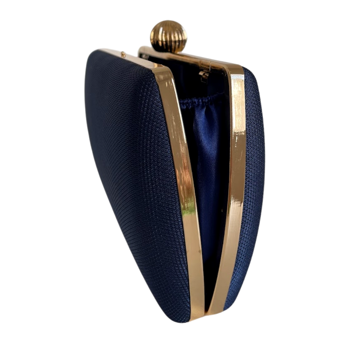 Bolsa de Festa Clutch Tecido Azul Marinho