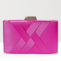Bolsa de Festa Clutch Cetim Fúcsia - ReUse