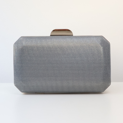 Bolsa Clutch Festa Prateada Grafite