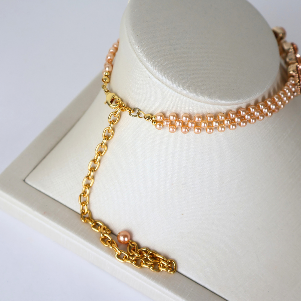 Colar Choker Gargantilha Champagne