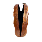 Bolsa de Festa Clutch Acrílico Perolado Meia Lua Laranja