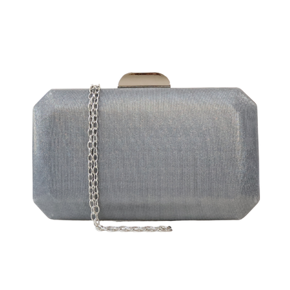 Bolsa Clutch Festa Prateada Grafite