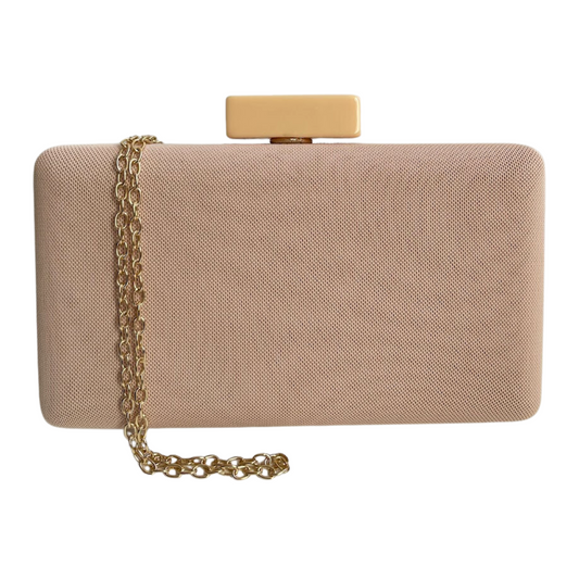 Bolsa Festa Clutch Nude Bege