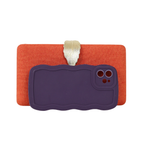 Bolsa Clutch Festa Fecho de Folha Laranja