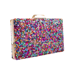 Bolsa Festa Clutch Pedraria Colorida