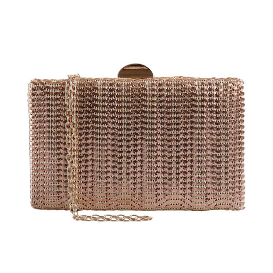 Bolsa de Festa Clutch Champagne