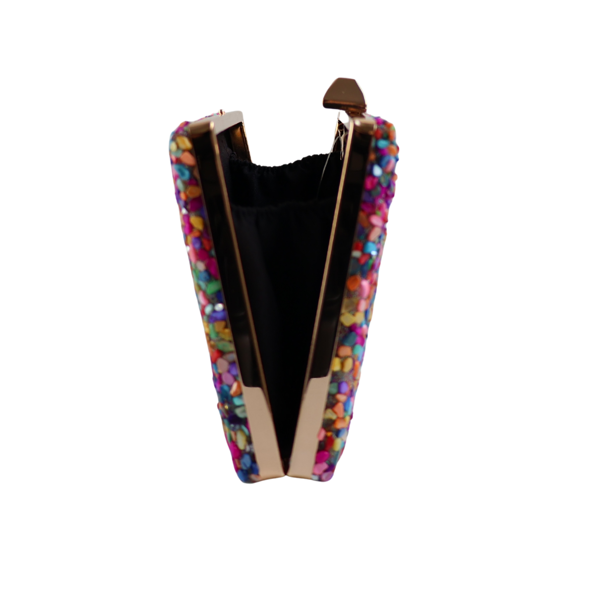 Bolsa Festa Clutch Pedraria Colorida - ReUse