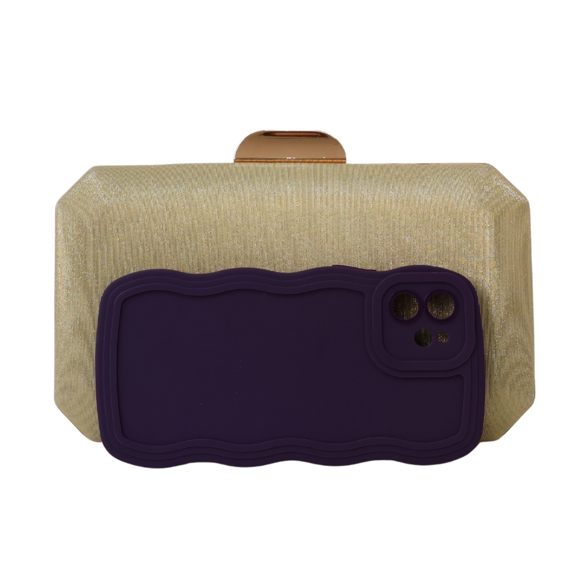 Bolsa Clutch Festa Dourada