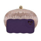 Bolsa Festa Clutch Oval Vidrilhos Rosê - ReUse
