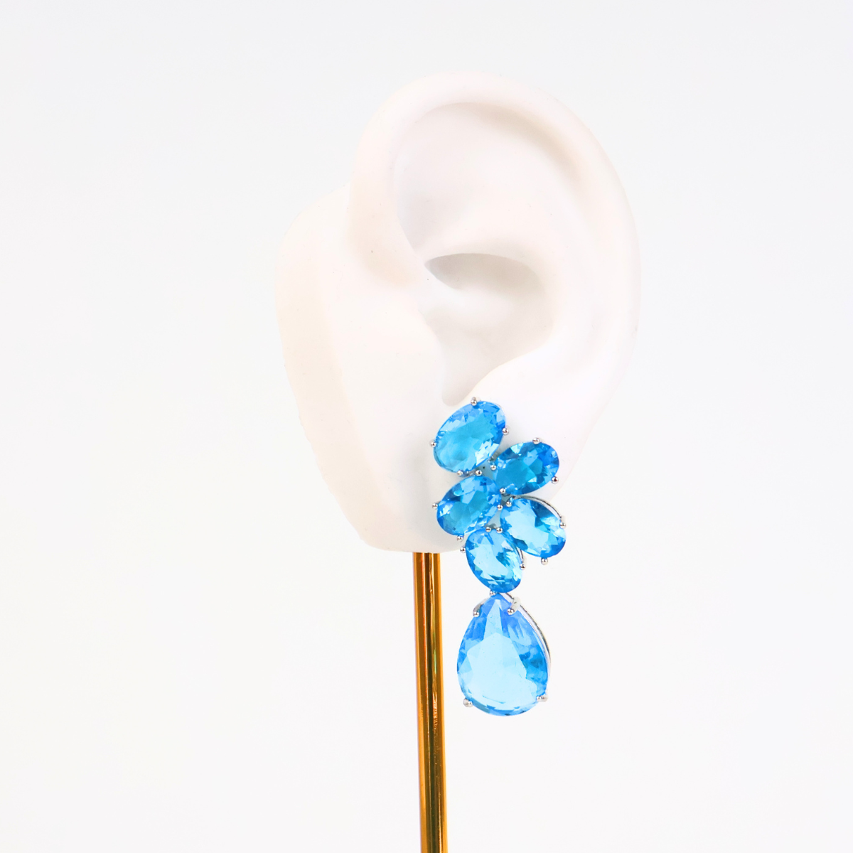 Brinco Azul - Semijoia