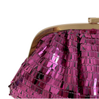 Bolsa de Festa Clutch Lantejoula Brilhante Rosa