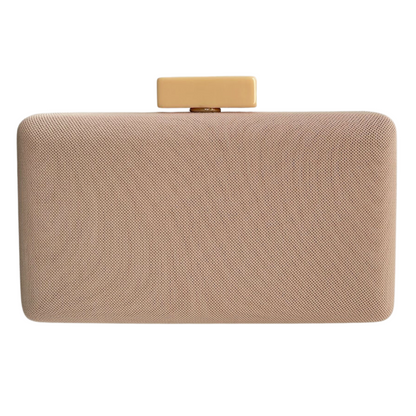 Bolsa Festa Clutch Nude Bege