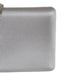 Bolsa Clutch Festa Tecido Fecho de Folha Prata - ReUse