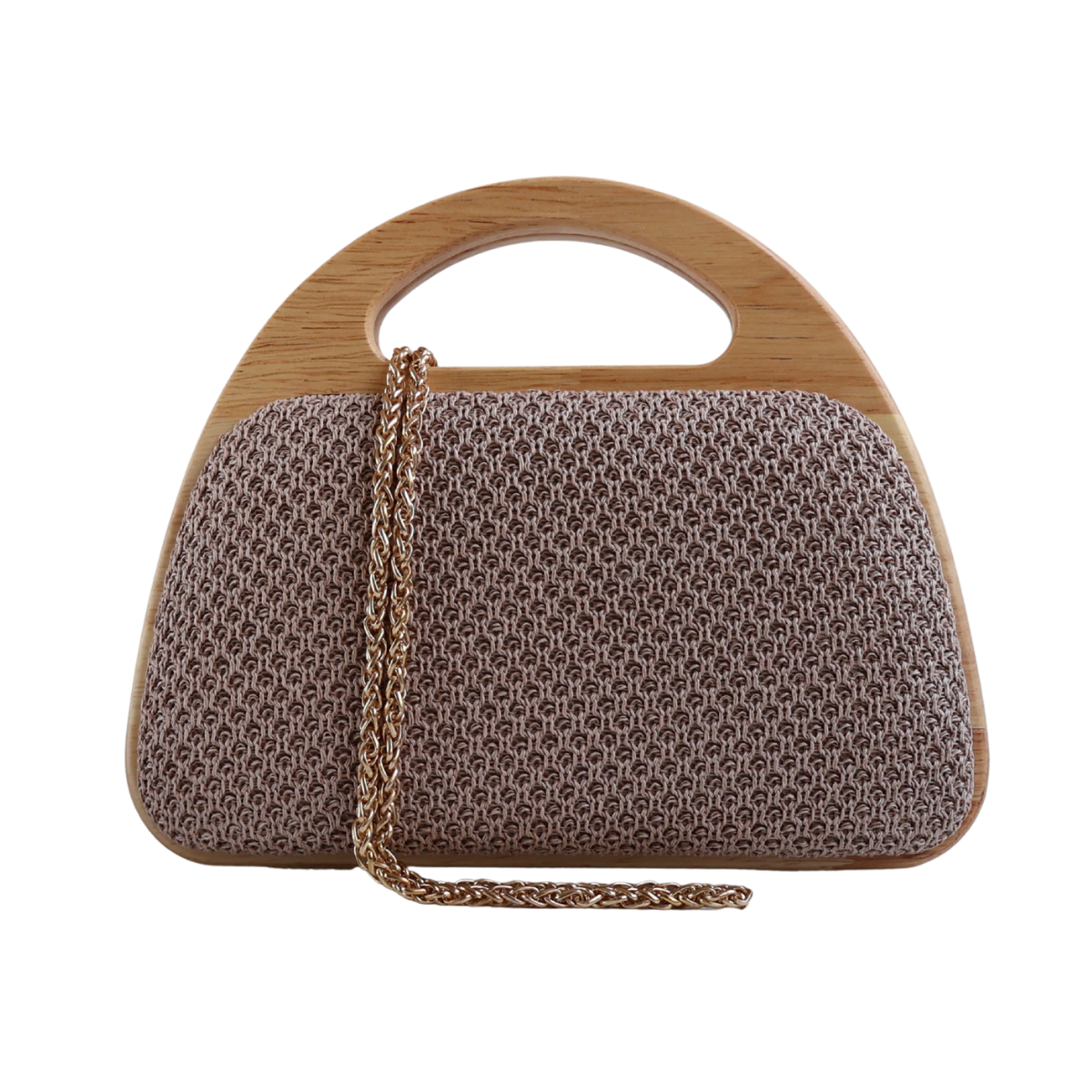 Bolsa de Mão Clutch Festa Palha Bege