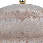 Bolsa Festa Clutch Oval Vidrilhos Rosê - ReUse