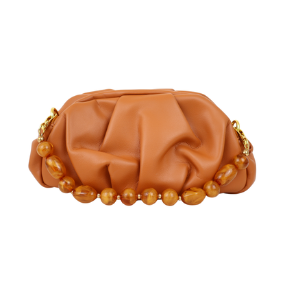 Bolsa Festa Pouch Courvin Marrom Caramelo