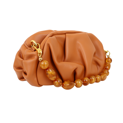 Bolsa Festa Pouch Courvin Marrom Caramelo