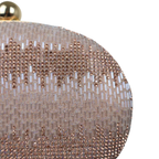 Bolsa Festa Clutch Oval Vidrilhos Rosê - ReUse
