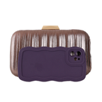 Bolsa de Festa Clutch Bronze Marrom Escuro