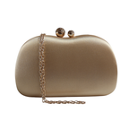 Bolsa Festa Clutch Tecido Acetinado Dourada - ReUse
