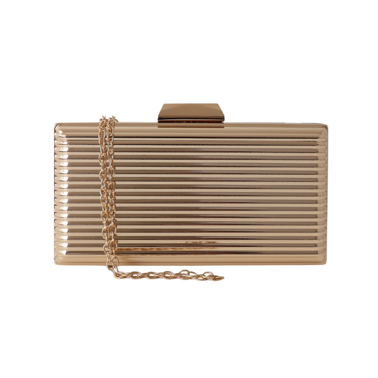 Bolsa de Festa Clutch Dourada Metalizada