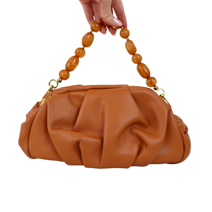 Bolsa Festa Pouch Courvin Marrom Caramelo