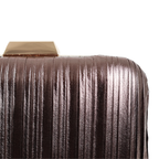 Bolsa de Festa Clutch Bronze Marrom Escuro